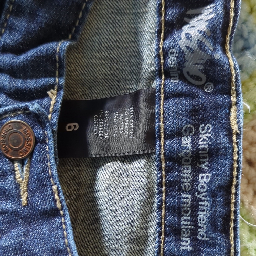 Massimo Navy Blue Skinny Boyfriend Jeans